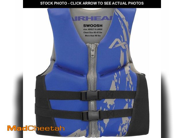 Lot 74-13382144 - Airhead Swoosh Kwik-Dry Neolite Life Jacket, US Coast Goard Approved Type III Life Jacket, Adult - U...