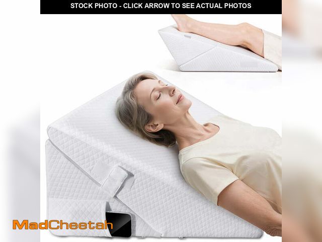 Lot 74-14353611 - KEKOY Wedge Pillows for Bed, Adjustable Height to 9-12 inches, Pillow Wedges for Sleeping elevation ...