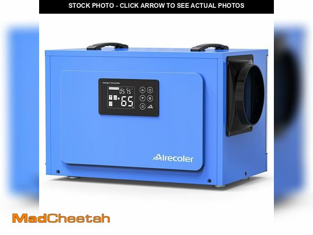 Lot 74-12658783 - Airecoler 125 Pints Commercial Dehumidifier for Crawl Spaces &amp; Basements with Drain Hose, Indust...