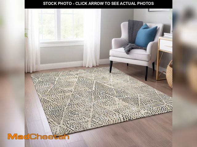 Lot 74-13647849 - Addison Rugs Chantille ACN591 Beige 10' x 14' Indoor Outdoor Area Rug, Easy Clean, Machine Washable,...