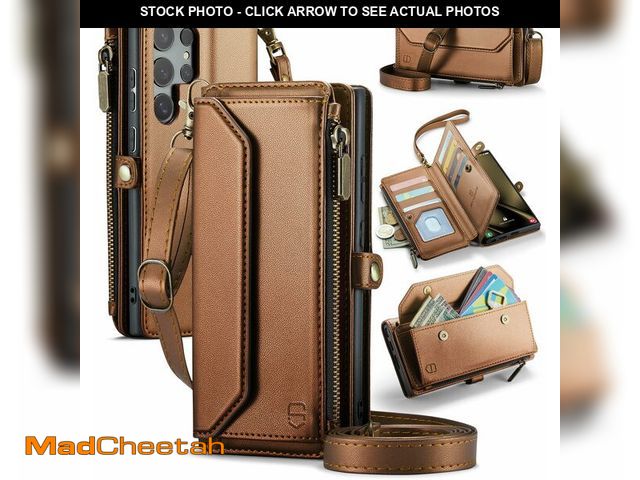 Lot 74-13720077 - Strapurs Wallet Case Compatible with Samsung Galaxy S25 Ultra 5G RFID Blocking 10-Card Holder Soft P...