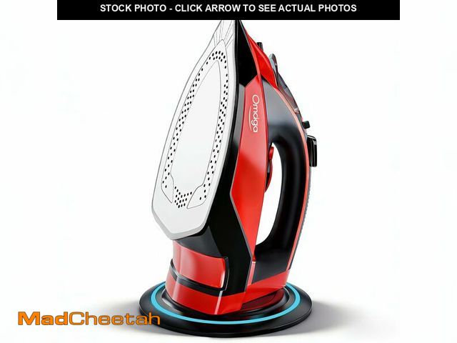 Lot 74-13952988 - Omaiga 1500W Cordless Iron for Clothes, Wireless Steam Iron with Rapid Heating &amp; Auto Shut Off, ...