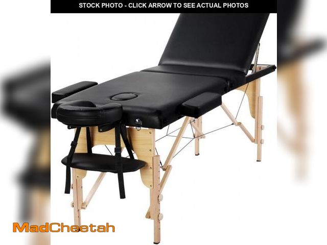 Lot 74-12399468 - Yaheetech Massage Tables Portable Adjustable Massage Bed Foldable Spa Lash Table 3 Folding 84 Inch S...