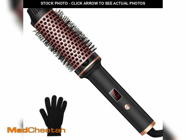 Lot 74-13955061 - Thermal Brush,10 Temperatures LCD Display Upgrade to 400ÃÂ°F 1.5 in Heated Round Brush Curling Iron...