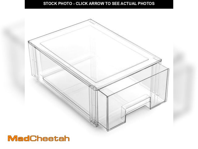 Lot 74-14045672 - BINO | Stackable Storage Drawers, Large - Clear | THE CRATE COLLECTION | Storage Bins With Drawers |...