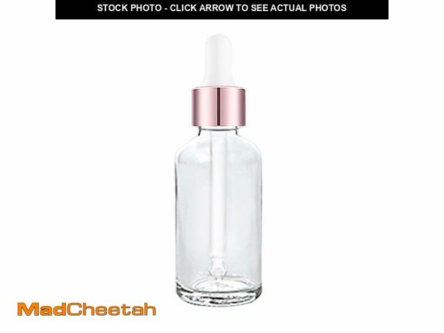 Lot 74-14058845 - Easeen 48 Pack 4oz Clear Glass Dropper Bottles, Eye Dropper Bottles with Glass Droppers for Essentia...