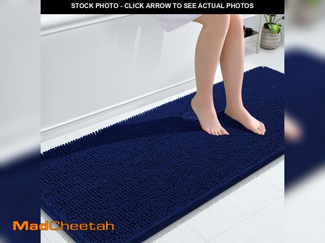 Lot 74-12704314 - OLANLY Bathroom Rugs 59x24, Extra Soft Absorbent Chenille Bath Rugs, Rubber Backing Quick Dry, Machi...