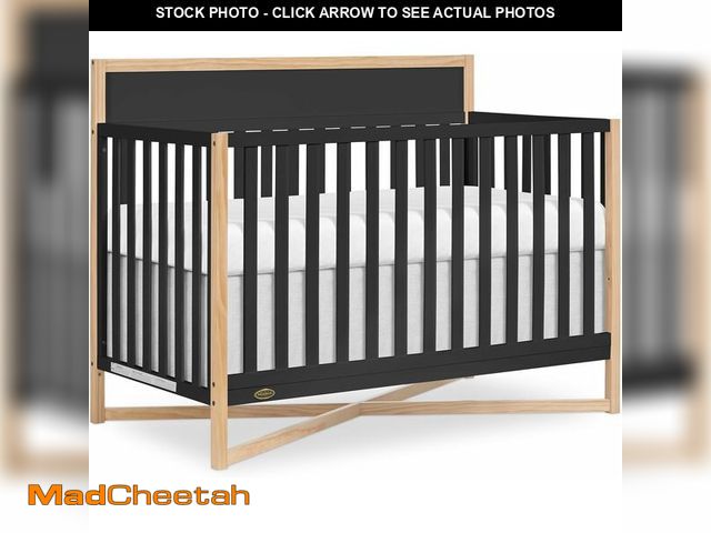 Lot 74-12719715 - Dream On Me Owen 5-in-1 Convertible Full-Size Baby Crib in Matte Black, GreenGuard Gold &amp; JPMA, ...
