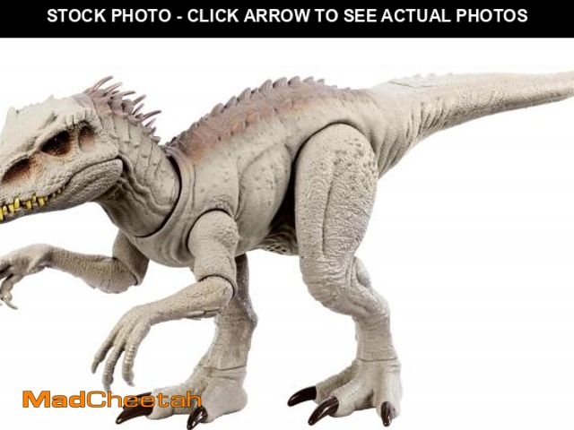 Lot 74-12366168 - Mattel Jurassic World Indominus Rex Dinosaur Toy with Lights, Sounds &amp; Motion, Camouflage 'n Bat...