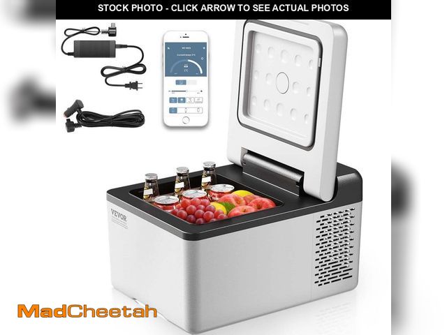 Lot 74-14359749 - VEVOR 0.32 cu. ft. Outdoor Refrigerator Portable Mini Freezer -4ÃÂ°~68ÃÂ° Car Compressor Fridge Co...