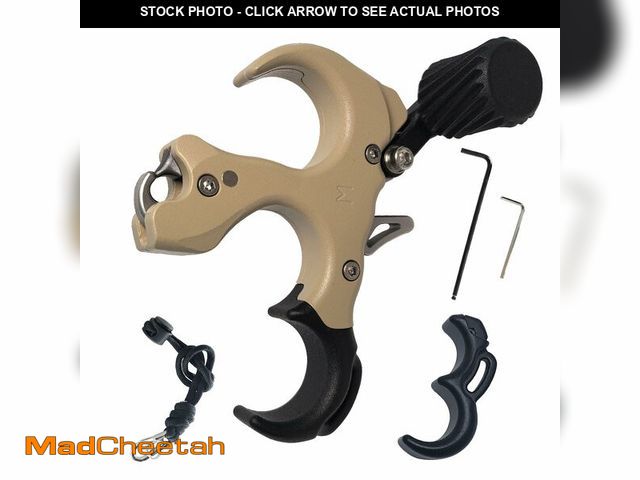 Lot 74-13549221 - Thumb Release for Compound Bow,Copper Material Archery Release Aids,3 or 4 Finger Adjustable,Bow Tri...