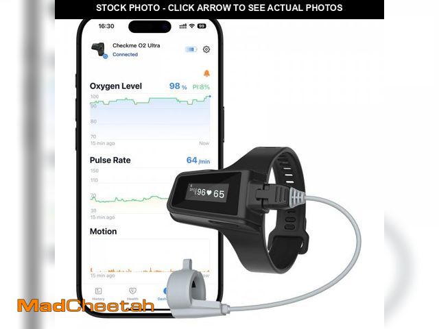 Lot 74-12444275 - Wellue Wrist Pulse Oximeter| 100-Hour Endurance Blood Oxygen Monitor with Audible Reminder, Recharge...