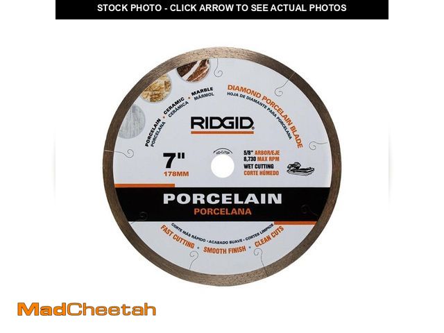 Lot 74-13050144 - RIDGID 7 in. Premium Tile Diamond Blade - USED