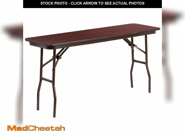 Lot 74-12572333 - Flash Furniture Floyd 5-Foot High Pressure Mahogany Laminate Folding Training Table - UNUSED