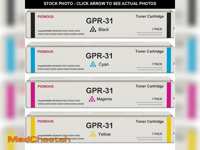 MadCheetah.com - Lot 74-13439890 - GPR31 GPR-31 Toner Cartridge Set (4 ...
