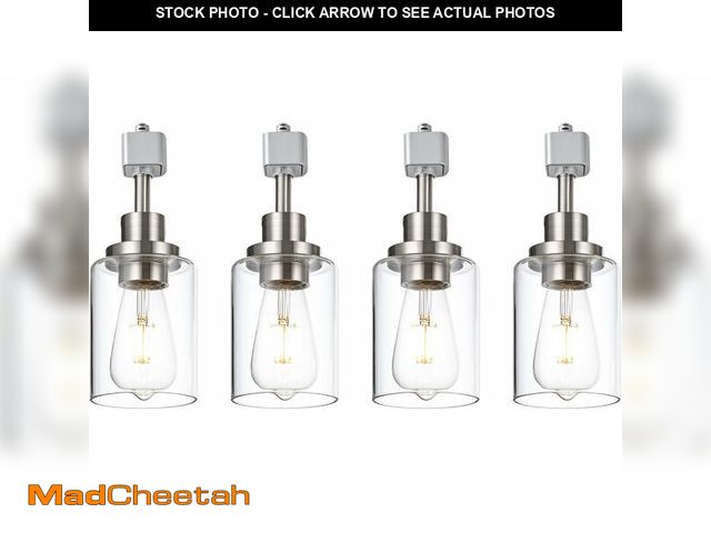 Lot 74-14348016 - MELUCEE Pack of 4 H Track Lighting Fixtures for Accent Task Retail Kitchen Ceiling Track Light H Typ...