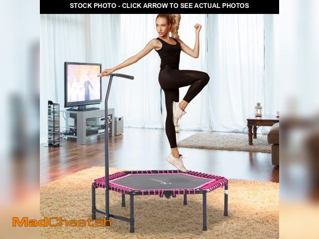 Lot 74-12490012 - Soozier 48" Adult Hexagon Rebounder Trampoline Fitness Bungee Jumping Cardio Trainer Outdoor Bouncer...