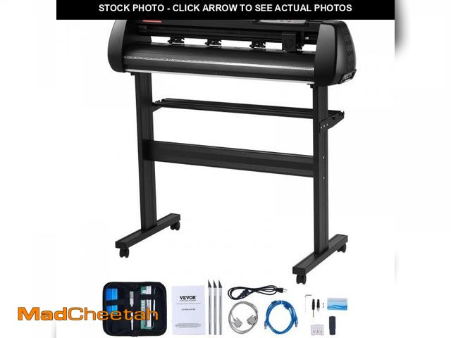 Lot 74-12243935 - VEVOR 34inches Vinyl Cutter Machine, Bluetooth Cutting Plotter Machine, 400in/10m Accuracy Steel Rol...