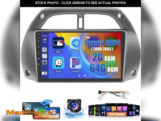 Lot 74-11983441 - Roinvou 2+64G Radio for Toyota RAV4 2000 2001 2002 2003 Android 13 Car Stereo Wireless Carplay, 9 in...