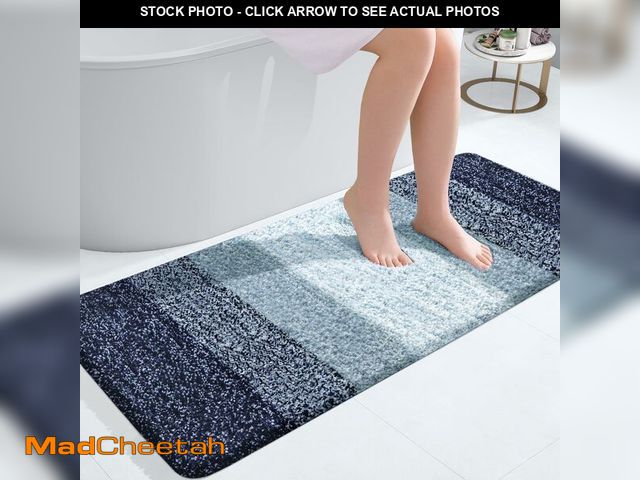 Lot 74-14051299 - OLANLY Bathroom Runner Rugs Mat 47x20, Extra Soft Absorbent Microfiber Bath Rugs, Rubber Backing, Qu...