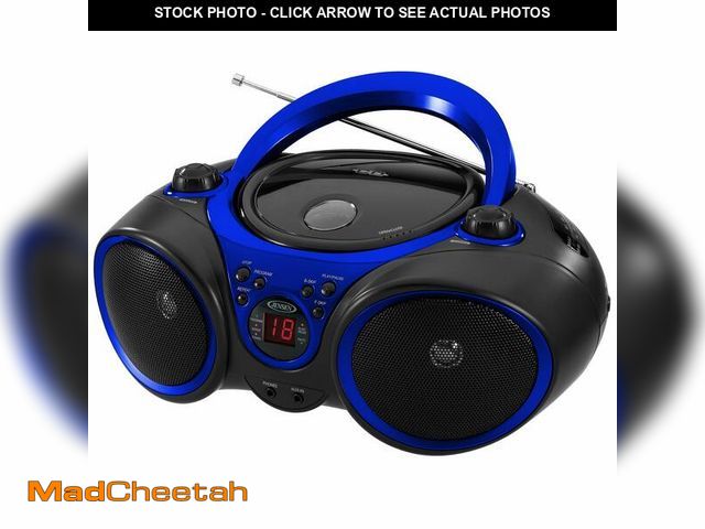 Lot 74-14049286 - Jensen CD-490 Portable Sport Stereo CD Player with AM/FM Radio and Aux Line-in &amp; Headphone Jack ...