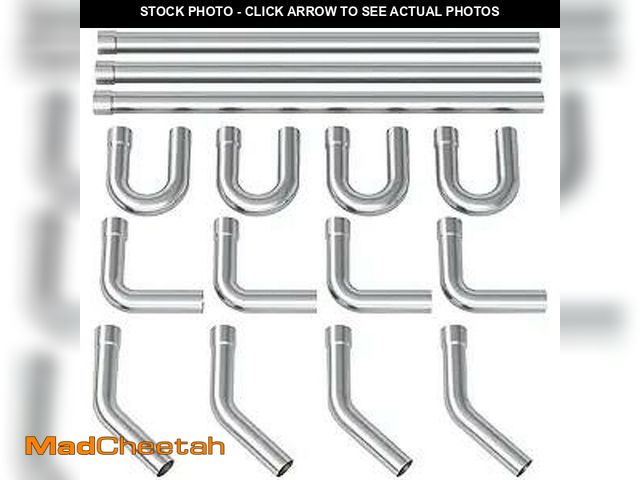 Lot 74-13673444 - A-KARCK Stainless Steel Mandrel Bends 16 Pcs, 3 Inches 304 Stainless Steel DIY Custom Exhaust Tubing...