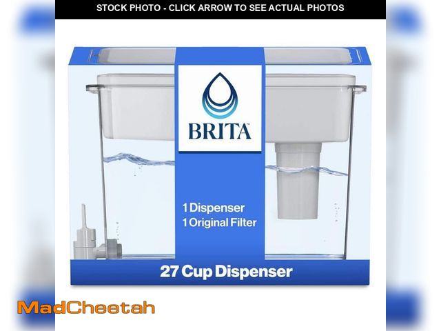 Lot 74-12900453 - Brita UltraMax 27-Cup Extra Large Filtered Water Dispenser in Gray with 1-Standard Filter, BPA Free ...