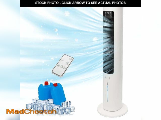 Lot 74-14436292 - 40" Evaporative Air Cooler with Remote, Portable Air Conditioner with 3 Modes, Quiet Swamp Coolers 7...