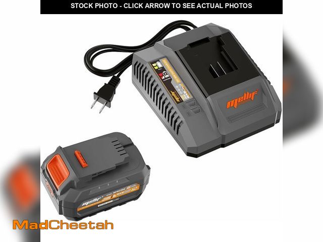 Lot 74-10903991 - Mellif 20V Li-ion Battery Pack &amp; Charger Compatible with Dewalt 20V Cordless Power Tools and Mel...
