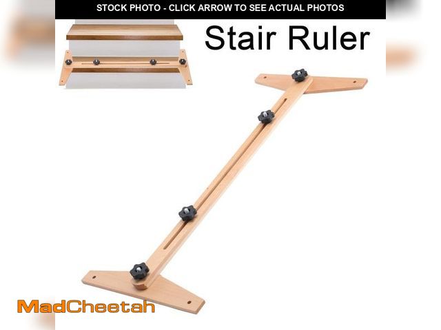 Lot 74-12513544 - TABODD Stair Tread Jig Stair Gauge Stair Layout Tool Measuring Tool for Stairs,Risers - UNUSED