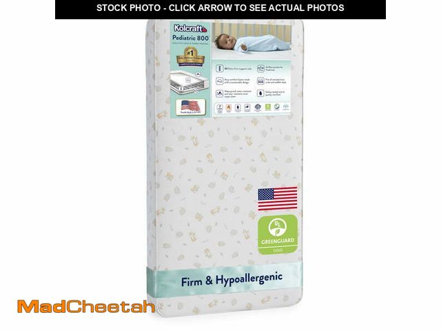 Lot 74-14584942 - Kolcraft Pediatric 800 Extra Firm Baby Crib &amp; Toddler Mattress, 80 Coil, Waterproof, Ecru - UNUS...
