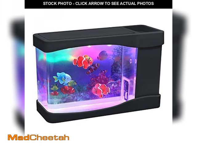 Lot 74-11555316 - Playlearn Mini Aquarium Artificial Fish Tank with Moving Fish ? USB/Battery Powered ? Fake Aquarium ...