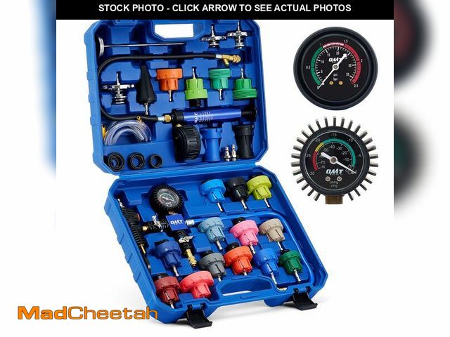 Lot 74-13546841 - Orion Motor Tech Coolant Pressure Tester Kit, 33pc Master Coolant Vacuum Refill Kit with 23 Radiator...