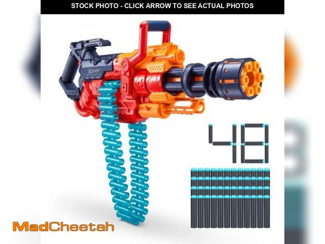 Lot 74-12400287 - XSHOT Excel Crusher (35-Dart Clip + 48 Darts) by ZURU, XSHOT Red Foam Dart Blaster, Toy Blaster, Bel...