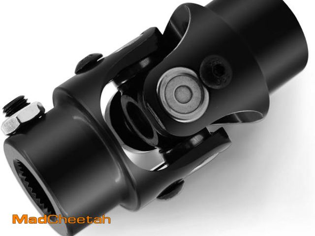 Lot 74-12330227 - Ovabeyna 3/4" Round x 3/4" -30 Spline Black Steering Universal Joint Single U Joint Shaft,Total Leng...