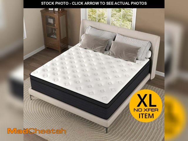 Lot 74-13555034 - Yilicy 12 inch Twin Mattress, Gel Memory Foam &amp; Spring Hybrid Medium Comfort Mattress in a Box,A...