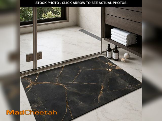 Lot 74-13948645 - Color&amp;Geometry Ultra Thin Bathroom Rugs Non Slip,Absorbent Quick Dry Bath Mats for Bathroom,Thin...