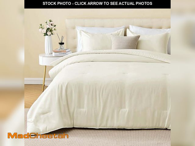 Lot 74-14286264 - Sleep Zone 85gsm Luxury Plush Solid Microfiber Comforter Set, All Season Ultra Soft Bedding, Twin/Tw...
