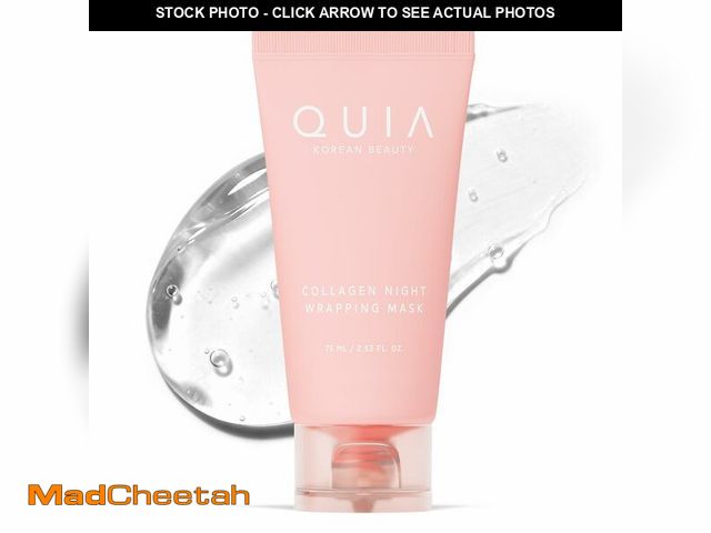 Lot 74-13573736 - QUIA Collagen Wrapping Mask 75ml - Clinical +92% Firmer Appearance - Overnight Glass Skin Peel Off -...