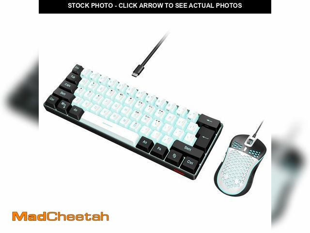 Lot 74-14212917 - RedThunder 60% Gaming Keyboard and Mouse Combo, Ultra-Compact 61-Key RGB Backlit Mini Keyboard, Ligh...