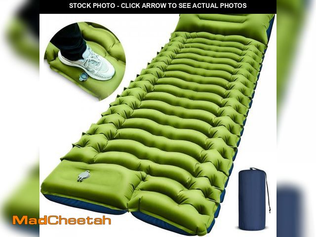 Lot 74-12315674 - Yuzonc Camping Sleeping Pad, Ultralight Camping Mat with Pillow Built-in Foot Pump Inflatable Sleepi...