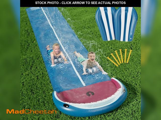 Lot 74-14477157 - Jasonwell Slip and Water Slide - 20Ft Heavy Duty Lawn Slip Waterslide for Kids Adults with Splash Sp...