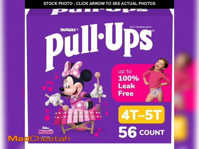 Lot 74-11555573 - Pull-Ups Girls' Potty Training Pants, Size 4T-5T Training Underwear (38-50 lbs), 56 Count - UNUSED
