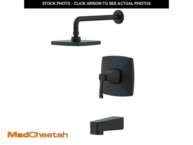 Lot 74-13493017 - Glacier Bay Calandine Single-Handle 1-Spray Tub and Shower Faucet in Matte Black (Valve Included) - ...