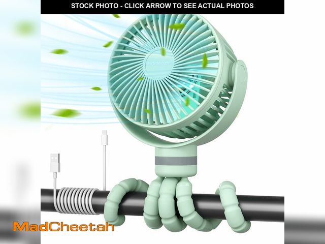 Lot 74-14270193 - Momcozy 8000mAh Portable Stroller Fan, 27H Ultra-long Battery Life Detachable 4 Speed 360ÃÂ°Rotate ...