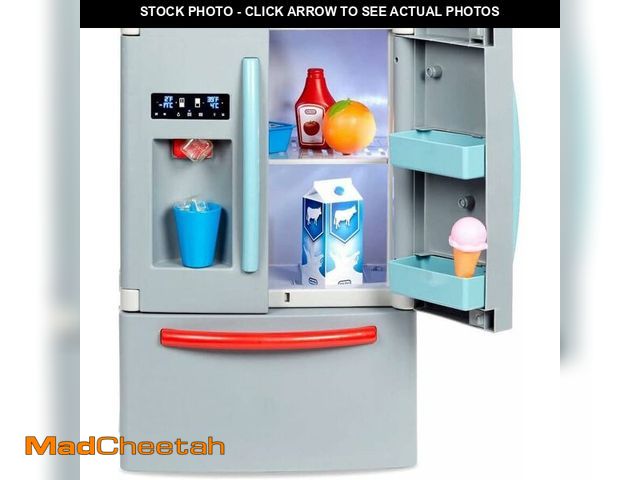 Lot 74-13331590 - (MISSING ACCESSORIES) Little Tikes First Fridge Refrigerator with Ice Dispenser Pretend Play Applian...