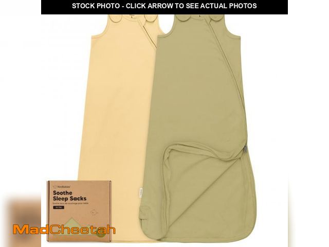 Lot 74-12302445 - 2-Pack Organic Baby Sleep Sacks, 100% Cotton - Soft &amp; Breathable 0.5TOG Baby Wearable Blanket, T...