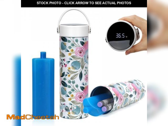 Lot 74-12309278 - Leng Ke 48H Insulin Cooler Bottle with Temperature Display, Insulin Travel Case TSA Approved, Medica...