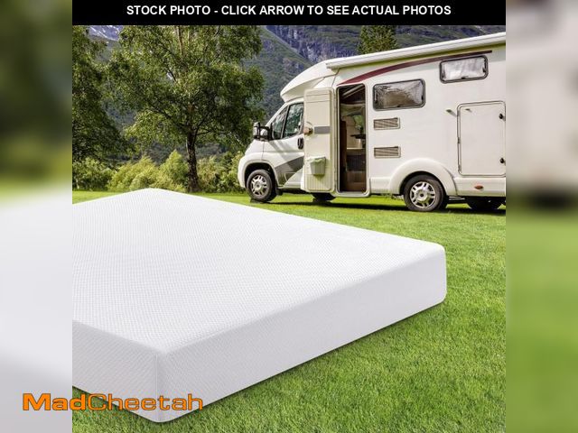 Lot 74-12227123 - Short Queen RV Mattress 10 Inch with Tencel Cover, Premier Cooling Green Tea/Gel Memory Foam Mattres...