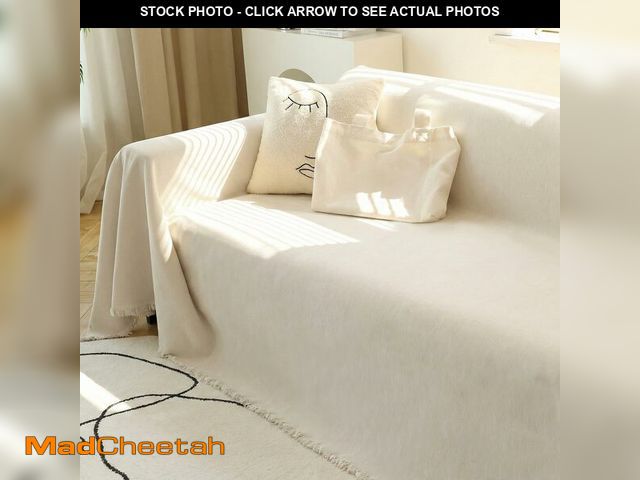 Lot 74-13545801 - MEETSKY Couch Cover Sofa Covers Couch Covers for 3 Cushion Couch Sofa Pet Friendly, L Shaped Section...